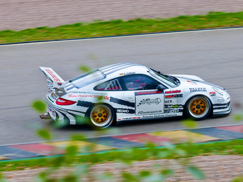 Porsche Racetaxi im Fahrsicherheitszentrum auf dem Sachsenring